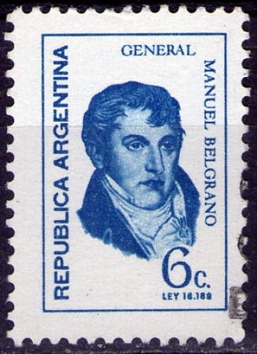 Argentine - Y&T 866 - Général Manuel Belgrano - Personnages célèbres