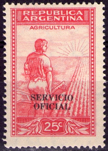 Argentine - Y&T TS 345 - Agriculture - Timbre de Service