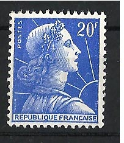 France - Y&T 1011b ** Marianne de Muller 1955 59