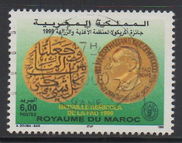 MAROC 1999 - MÉDAILLE AGRICOLE DE LA FAO