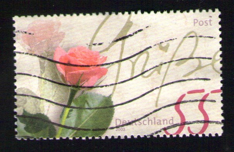 ALLEMAGNE Oblitéré used stamp ROSE 2003