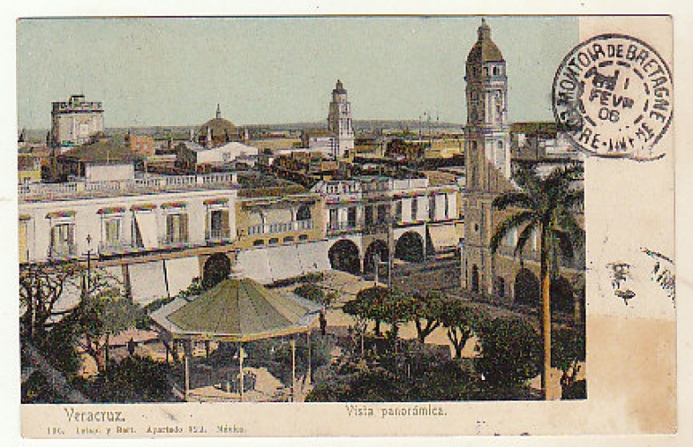 cpa Mexique Veracruz Vista panoramica