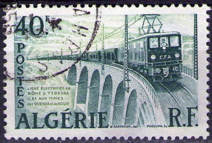 Algérie - Y&T 0340 - Ligne électrique Bône - Tebessa