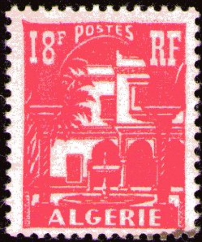 Algérie - Y&T 0340 a - Musée du Bardo - Cour mauresque