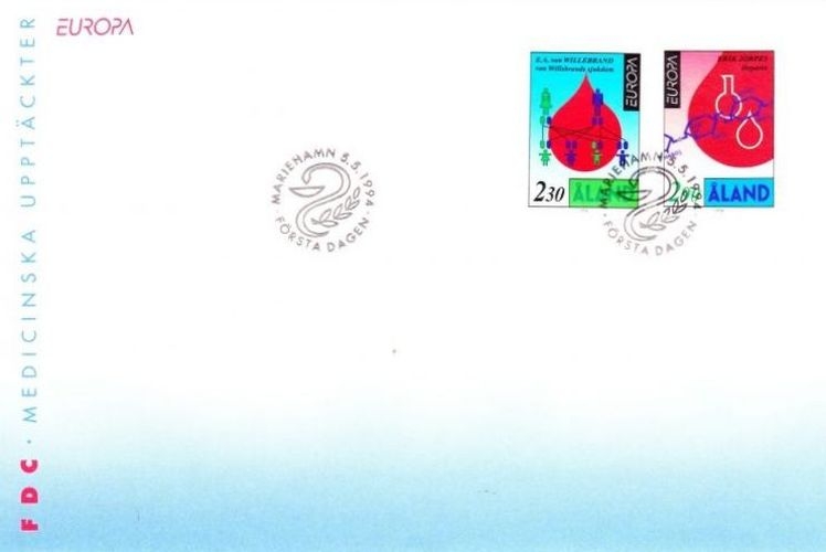 Aland 1994 Europa - L´Europe et les découvertes (EPJ / FDC)