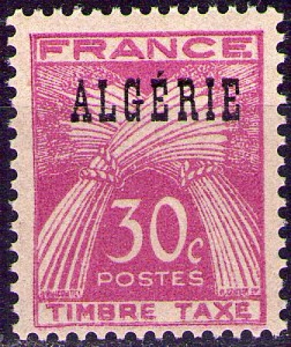 Algérie - Y&T Timbre Taxe n° 34