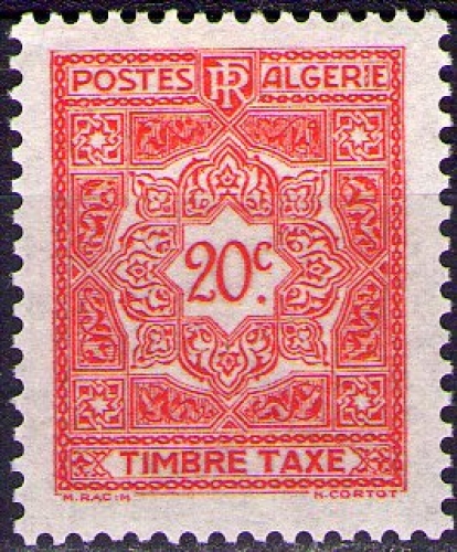 Algérie - Y&T Timbre Taxe n° 35