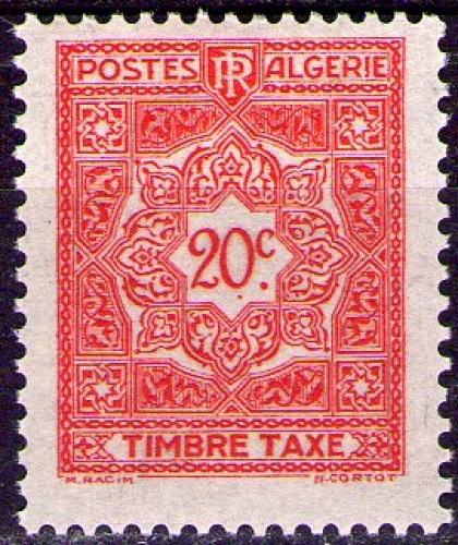 Algérie - Y&T Timbre Taxe n° 35