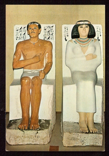 Egypte Cpsm Cairo egyptian museum - prince Rahotep et princesse Nofert