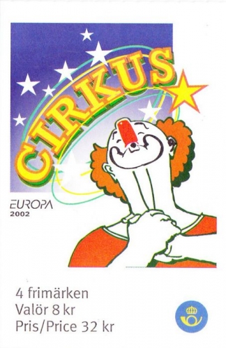 Suède 2002 Europa - Le cirque (carnet)