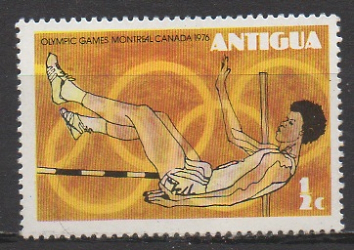 ANTIGUA 1976 - SPORT : ATHLÉTISME : SAUT EN HAUTEUR