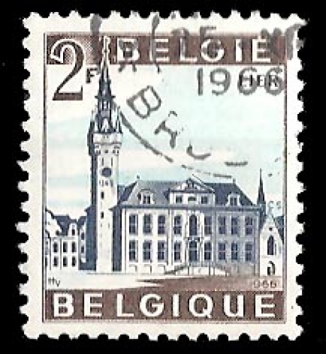 Belgique - Y&T 1398 (o) - Villes touristiques Lierre - année 1966