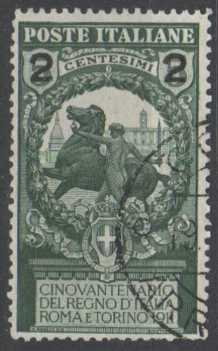 Italie 1913 - Unité surchargé 2 sur 5 c.