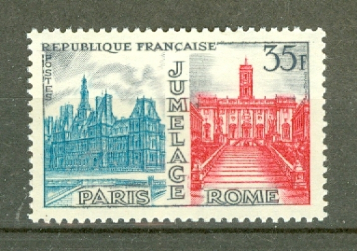 France - Jumelage Paris - Rome - 1958 - Tp n° 1176 -  Neuf **