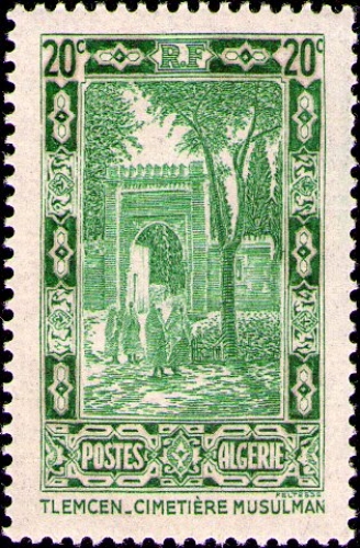 Algérie - Y&T 0107 - Sites et Paysages - Cimetière musulman - Tlemcen