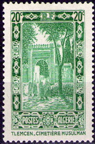 Algérie - Y&T 0107 - Sites et Paysages - Cimetière musulman - Tlemcen