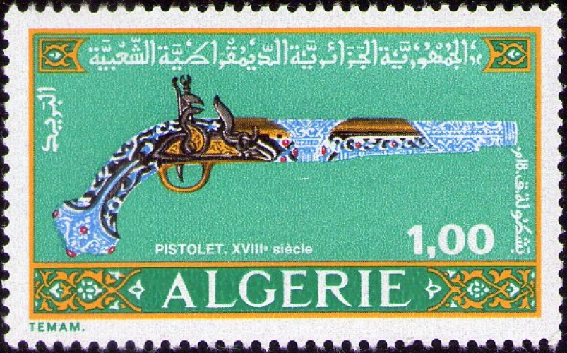 Algérie - Y&T 0521 - Armes algériennes du XVIIIè siècle : Pistolet