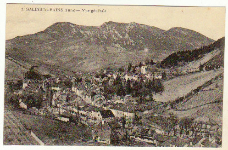 cpa  39 Salins-les-bains Vue générale 