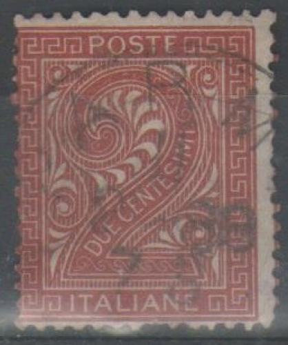 Italie 1863 - Chiffre 2 c.