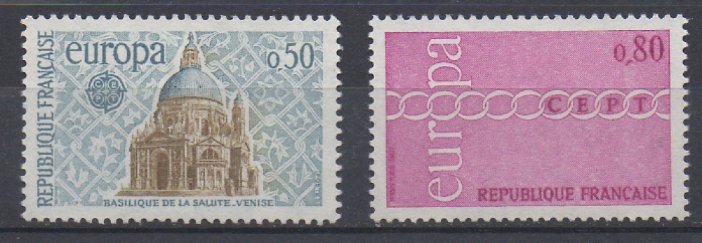 FRANCE 1971 - EUROPA - YT : 1676 et 1677