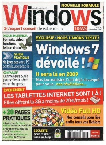 Magazine WINDOWS NEWS N°176 Décembre 2008