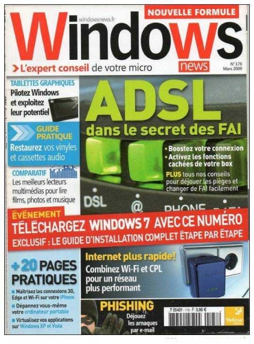 Magazine WINDOWS NEWS N°178 Mars 2009