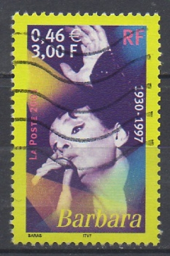 FRANCE 2001 - BARBARA - YT : 3396