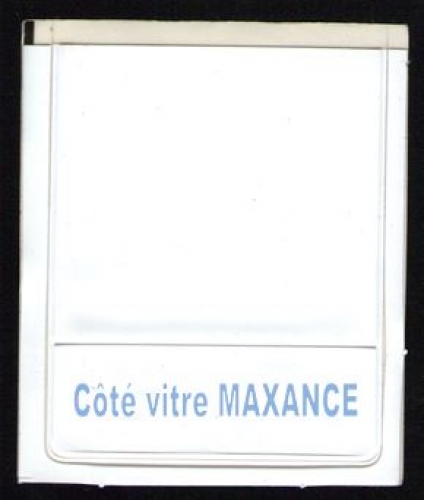 Autocollant pour vignette automobile Sticker Assurances MAXANCE