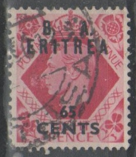 Erythrée 1950 - Occupation anglaise - 65 c.