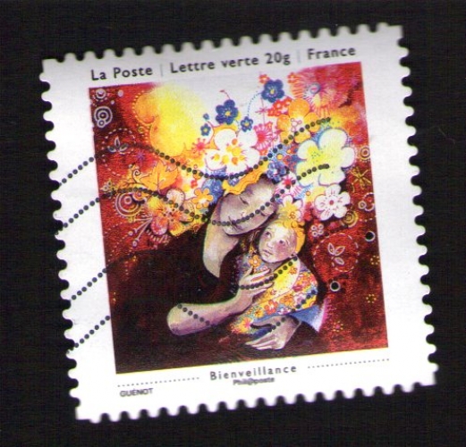 FRANCE Oblitéré Used Stamp Carnet Les petits bonheurs Bienveillance 2013