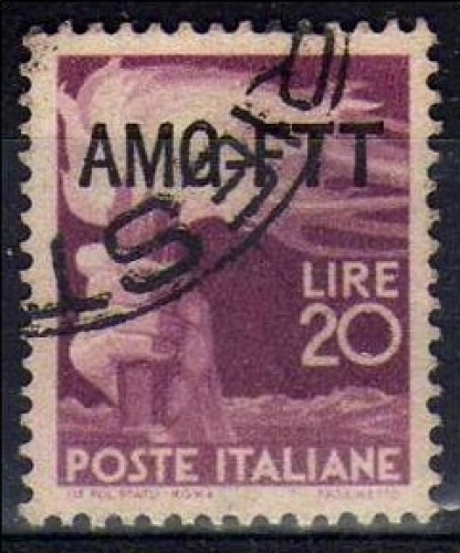 Italie - Amg-Ftt 1949 - Démocratique 20 L.