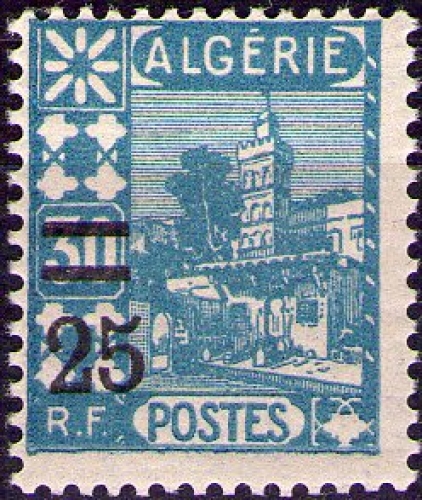 Algérie - Y&T 0072 - Mosquée Sidi Abderrahmane - Surchargé