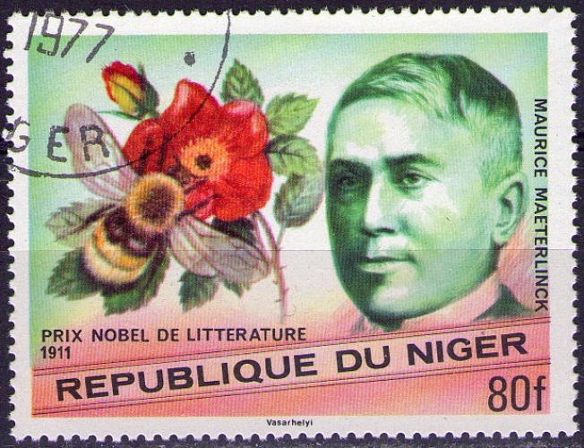 Niger - Y&T 412 - Prix Nobel - Maurice Maeterlinck - Littérature