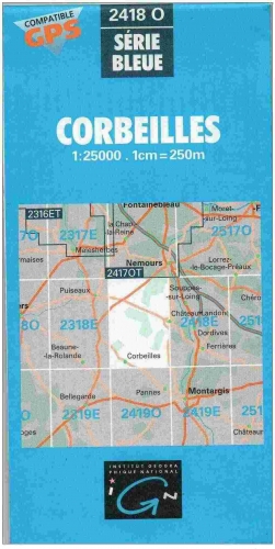 Carte topographique randonnée CORBEILLES