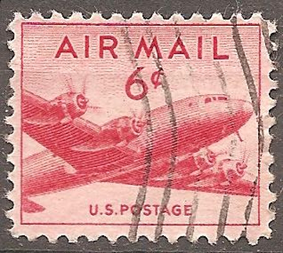 USA 1947-49 YT PA 35 Obl Avion Douglas DC4