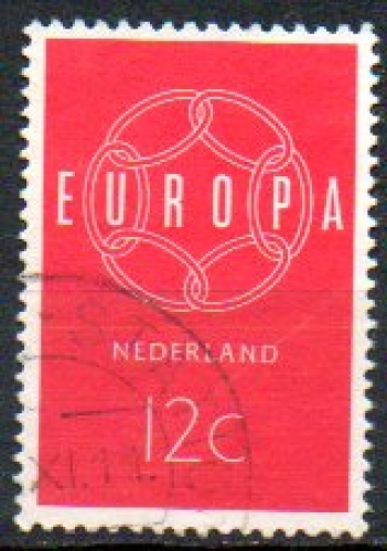 Pays-Bas Yvert N°708 Oblitéré 1959 EUROPA