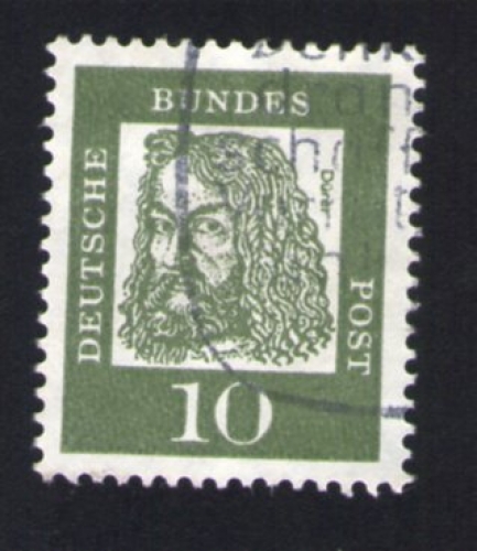 ALLEMAGNE Oblitération ronde Used Stamp visage