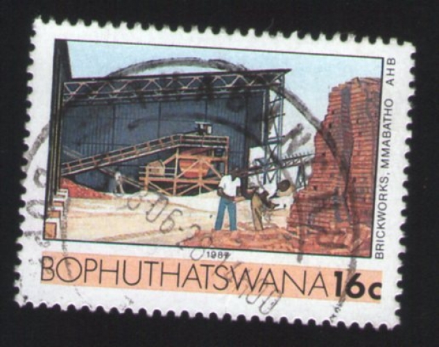 Bophutatswana Belle Oblitération ronde Used Stamp Brickworks Briqueterie