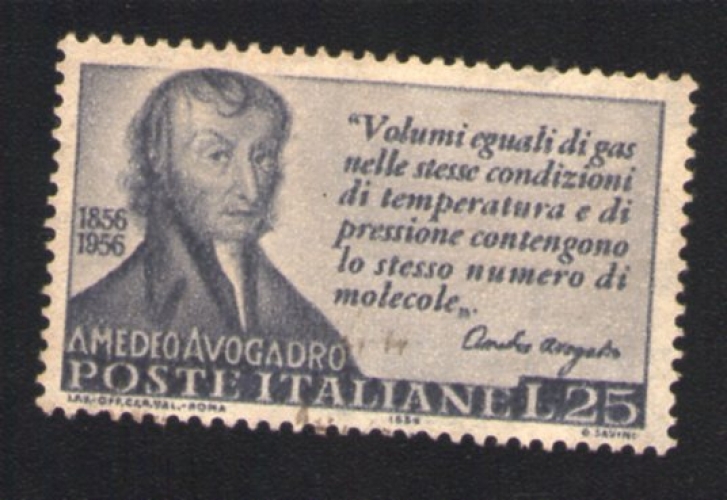 Italie 1956 Oblitéré Used Stamp Chimiste Amedeo Avogadro