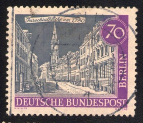 Allemagne 1962 Oblitération ronde Used Stamp Vieux Berlin Eglise paroissiale