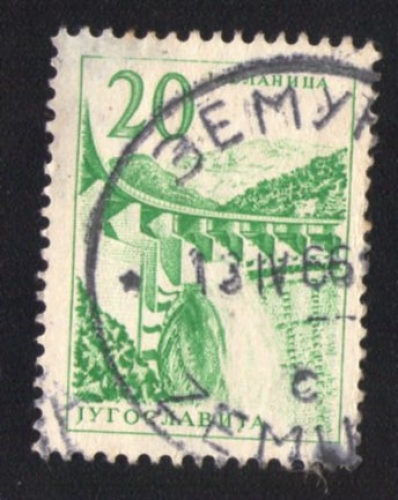 Yougoslavie 1965 Oblitéré rond Used Stamp Barrage de Jablanica Dam