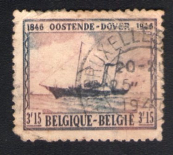 Belgique 1946 Oblitéré rond Used Stamp Liaison Maritime Ostende Dover