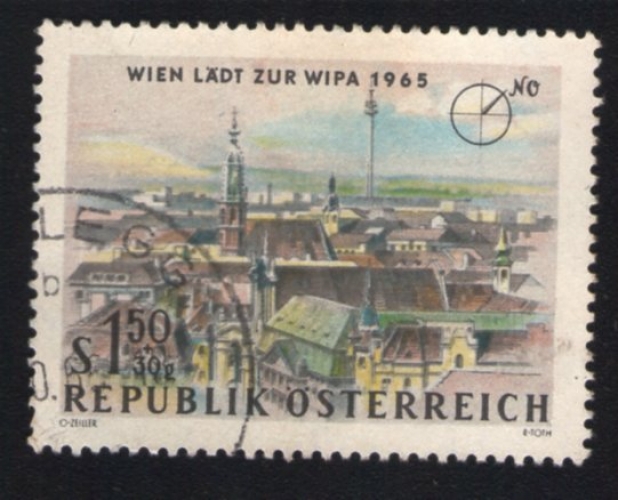 Autriche Oblitéré rond Used Stamp Wien Lädt Zur WIPA 1965