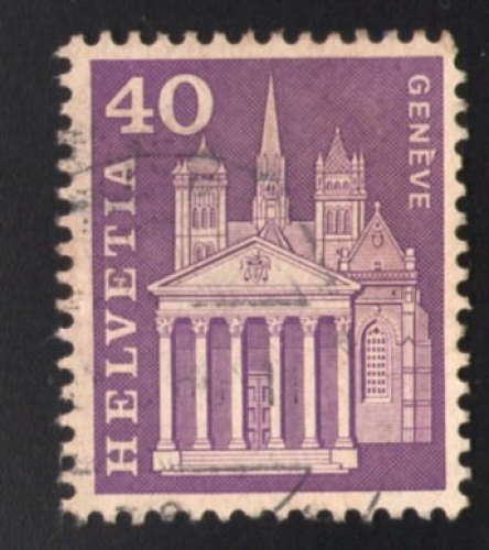 Suisse 1967 Oblitéré rond Used Stamp Cathédrale Saint Pierre Genève