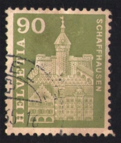 Suisse 1967 Oblitéré rond Used Stamp Munot Schaffhouse Schaffhausen