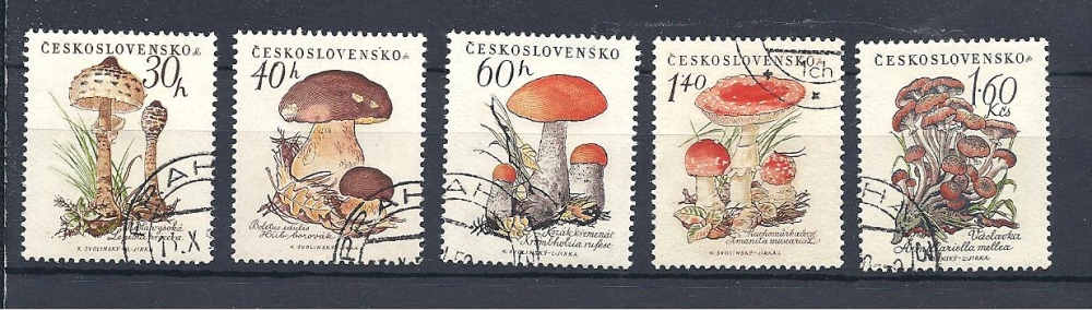 Tchecoslovaquie  Y & T 984-88  Champignons divers