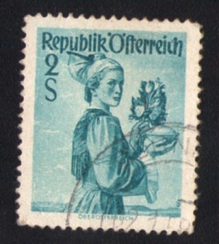 Autriche 1948 Oblitéré rond Used Stamp Costumes traditionnels