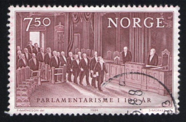 Norvège 1984 Oblitéré rond Used Parlamentarisme