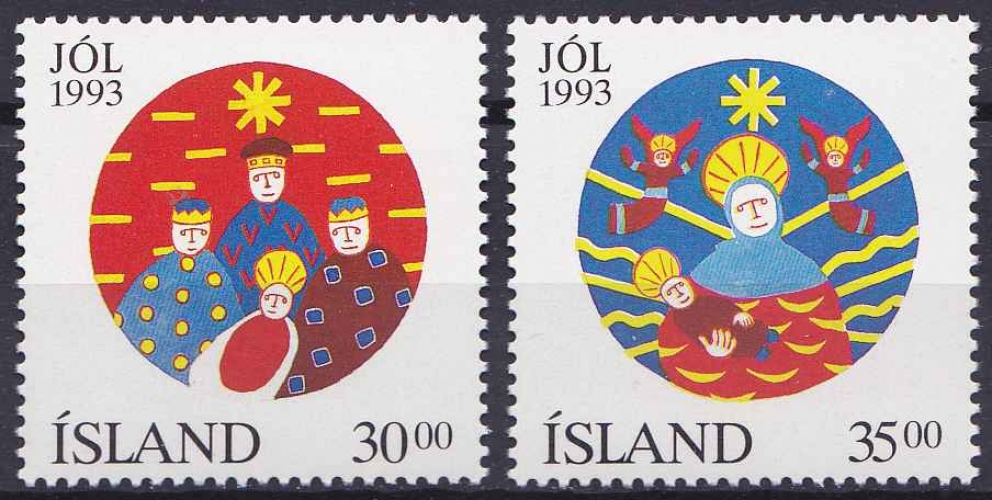 ISLANDE 1993 NEUF** MNH N° 748 749