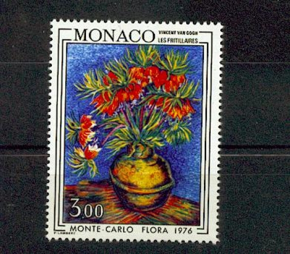 Monaco 1056 1976 1/4 de cote floralies les fritillaires neuf ** TB MNH SIN CHARNELA cote 13.3